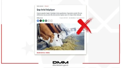 DMM'den şap hastalığı iddialarına yalanlama