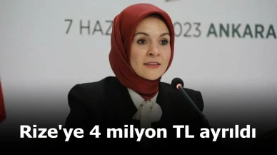 Bakan Göktaş'tan Rize'ye 4 milyon TL acil yardım sağlandı