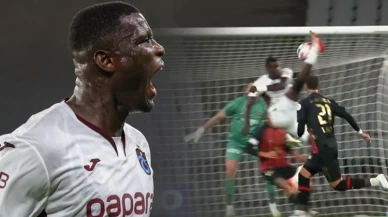 Onuachu, Trabzonspor'un Karagümrük'e karşı muhteşem ilk yarısında iki golle parladı!