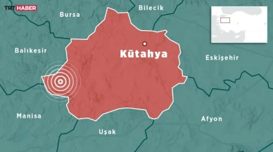 Kütahya'da 5,4 büyüklüğünde deprem