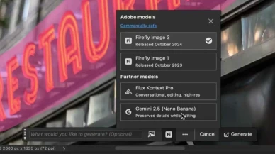 Photoshop'un Üretken Dolgu Yeteneği, Google'ın Nano Banana ve FLUX Modelleri ile Geliştirildi!