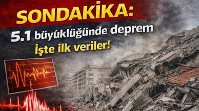 Sondakika: 5.1 büyüklüğünde deprem de ilk veriler!