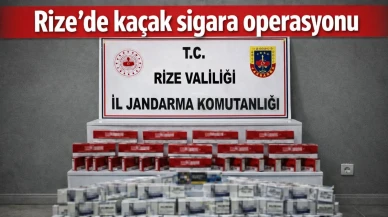 Rize’de kaçak sigara operasyonu