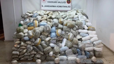 Hakkâri'de 348 kilo uyuşturucu ele geçirildi