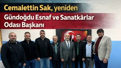 Cemalettin Sak, yeniden Gündoğdu Esnaf ve Sanatkârlar Odası Başkanı