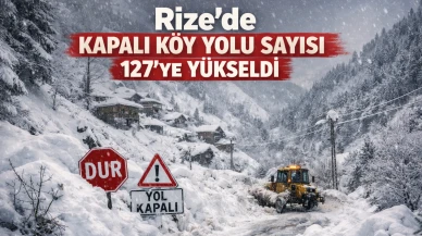 Rize’de Kapalı Köy Yolu Sayısı 127’ye Yükseldi
