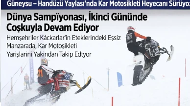 Güneysu Handüzü Yaylası'nda Kar Motosikleti Maceraları Devam Ediyor!
