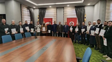 Rize'de Kur'an Kursu Tamamlayan 28 Kursiyere Belge Töreni Düzenlendi