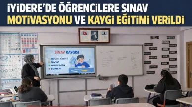 İyidere’de Öğrencilere Sınav Motivasyonu ve Kaygı Eğitimi Verildi