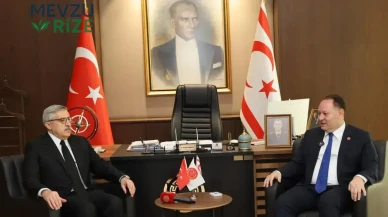 KKTC Meclis Başkanı Öztürkler ile Hüseyin Yayman Lefkoşa’da görüştü