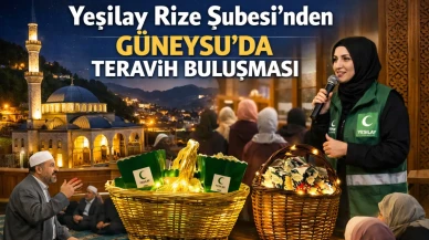 Yeşilay Rize Şubesi’nden Güneysu’da Teravih Buluşması