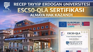 Recep Tayyip Erdoğan Üniversitesi ESC50-QLA Sertifikası Almaya Hak Kazandı