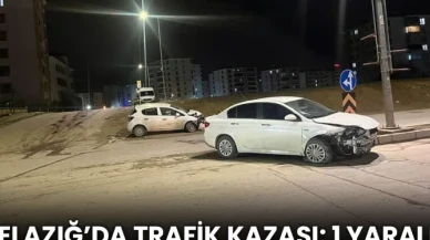 Elazığ’da Trafik Kazası: 1 Yaralı