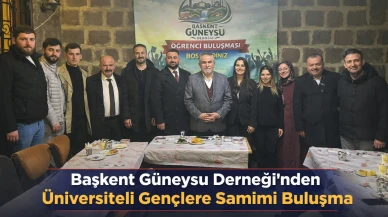 Başkent Güneysu Derneği'nden Üniversiteli Gençlere Samimi Buluşma
