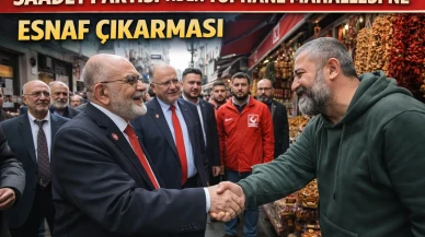 Saadet Partisi Tophane Mahallesi’nde Yerel Esnafa Destek İçin Çıkartma Yaptı