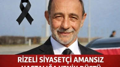 Rize'de Saadet Partili Talip Mani Hayatını Kaybetti