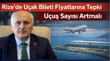 Rize’de Uçak Bileti Fiyatlarına Tepki: Uçuş Sayısı Artmalı