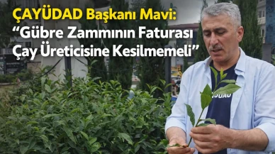 ÇAYÜDAD Başkanı Mavi: “Gübre Zammının Faturası Çay Üreticisine Kesilmemeli”