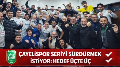 Çayelispor Seriyi Sürdürmek İstiyor: Hedef Üçte Üç