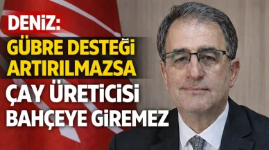 CHP'li Deniz'den çay üreticilerine gübre desteği çağrısı! Maliyetler düşürülmeli