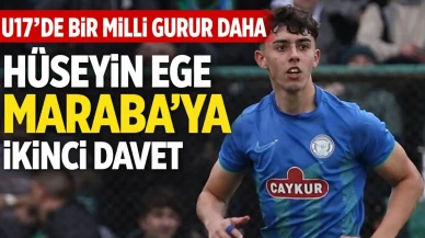 U17'de bir Milli Gurur daha: Hüseyin Ege Maraba'ya ikinci davet