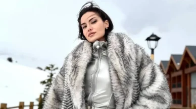 Fahriye Evcen kış tatilinden yeni kareler paylaştı