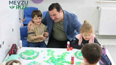 Ardeşen Kaymakamı Ferhat Altay'dan Anaokuluna Anlamlı Ziyaret