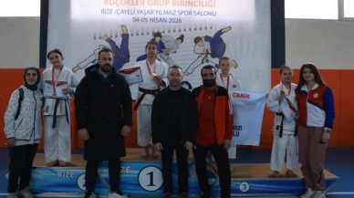 Rize'de Gerçekleşen Okul Sporları Judo Grup Birinciliği'nde Rize Ekibi Zirveyi Korudu