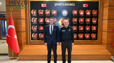 Rize'de Polis Haftası Kapsamında Anlamlı Ziyaret: İl Millî Eğitim Müdürü Akmeşe, Emniyet Müdürlüğü'nü Ziyaret Etti