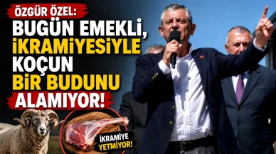 Özgür Özel: Bugün emekli, ikramiyesiyle koçun bir budunu alamıyor