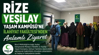 Rize Yeşilay Yaşam Kampüsü’ne İlahiyat Fakültesi’nden Anlamlı Ziyaret