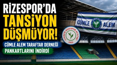 Rizespor’da Tansiyon Düşmüyor: Cümle Alem Taraftar Derneği Pankartlarını İndirdi