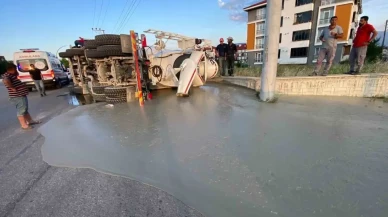 Bolu'da Beton Mikserinin Devrilmesi Sonucu 1 Kişi Yaralandı
