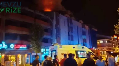 Çaycuma’da 4 Katlı Binanın Çatısında Korkutan Yangın!