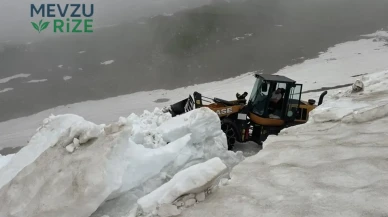 Artvin'de Yayla Yollarında Kar Temizleme Çalışmaları Devam Ediyor