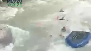 Rize'de AFAD personelinin hayatını kaybettiği kazanın görüntüsü ortaya çıktı