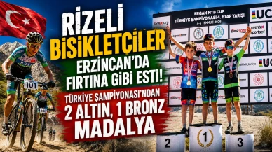 Rizeli Bisikletçiler Erzincan'da Fırtına Gibi Esti! Türkiye Şampiyonası'ndan 2 Altın, 1 Bronz Madalya
