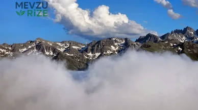 Bulutların üzerindeki Huser Yaylası ziyaretçilerini ağırlıyor