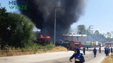 Kocaeli'deki Boya Fabrikasında Yangın Çıktı