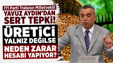 İYİ Parti Trabzon Milletvekili Yavuz Aydın: Eğer Üretici Kendi Başına Değilse, Neden Zararını Hesaplamak Zorunda Kalıyor?