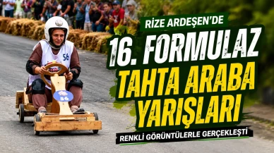Rize Ardeşen'de 16. Formulaz Tahta Araba Yarışları Renkli Görüntülerle Gerçekleşti