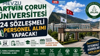 Artvin Çoruh Üniversitesi 24 Sözleşmeli Personel Alımı Sonuçları Açıklandı