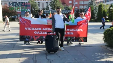 Erzurum'da Hekimler Gazze İçin 150. Kez Yürüdü
