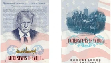 ABD'de Trump portreli pasaport