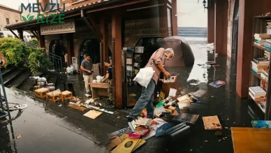 Üsküdar Sahaflar Çarşısı'nda Su Baskını Faciası: Yüzlerce Kitap Sular Altında Kaldı!
