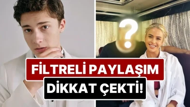 Büşra Pekin'in Çağan Efe Ak ile Paylaştığı Fotoğraftaki Filtre Ayrıntısı Sosyal Medyada Olay Yaratıyor!