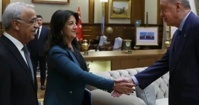 Erdoğan, DEM Parti İmralı heyetini Cumhurbaşkanlığı Külliyesi'nde ağırladı