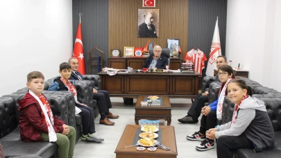 Akçaabat Bilim ve Sanat Merkezi heyeti Sebat Gençlik Spor Kulübü’nü ziyaret etti