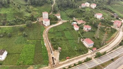 Rize'deki köylerde taşkın riski azaltma inşaat çalışmaları hızla devam ediyor