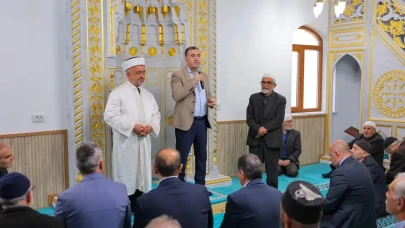 Bayburt'ta Veli Şaban Camii yenilendi, yeniden ibadete açıldı